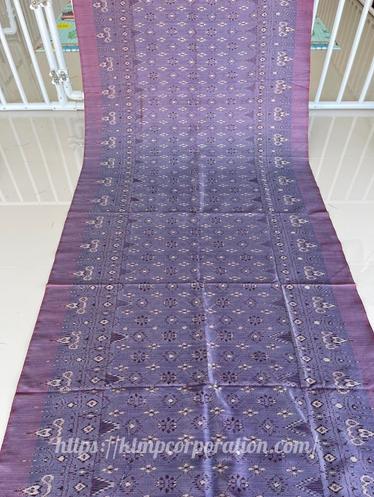 ผ้าไหมยกดอกชนบท ไหมแท้ 32 ตะกอ ลายยกดอกใหญ่